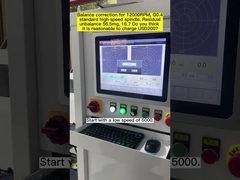 柔らかいベアリング 高速機械スピンドル,電気スピンドルバランスマシン